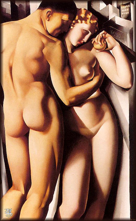 Adam et Eve 1932 contemporain Tamara de Lempicka Peintures à l'huile